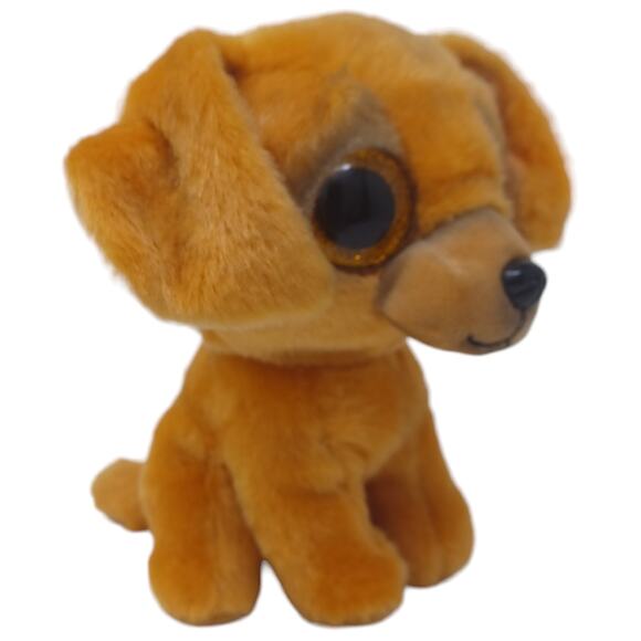 Ty ZuZu Puppy Dog Beanie Boo Gold Glitter Eyes Stuffed Animal Plush‎ Toy 7" - Picture 7 of 9